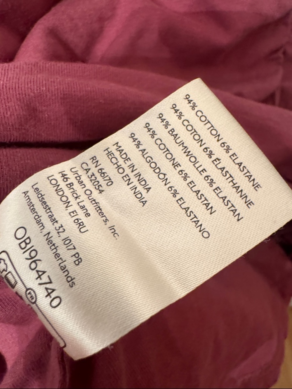 NWT / FREE PEOPLE 2 TONE TANK IN GINGER / size L - Picture 11 of 12